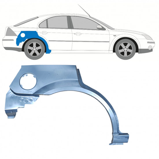 Lem zadního blatníku na Ford Mondeo 2000-2007 / Pravá 11034