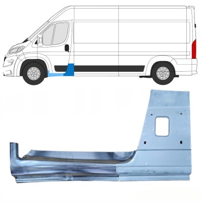 Opravný díl sloupku + opravný plech prahu na Opel Movano 2021-2026 / Levá 16472