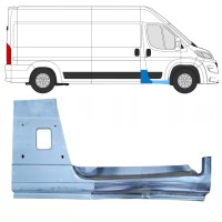 Opravný díl sloupku + opravný plech prahu na Opel Movano 2021-2026 / Pravá 16471