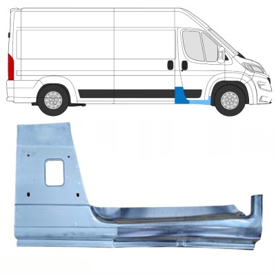 Opravný díl sloupku + opravný plech prahu na Opel Movano 2021-2026 / Pravá 16471