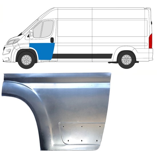 Opravný plech předních dveří na Opel Movano 2021-2026 / Levá 16483