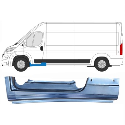 Opravný plech prahu předních dveří na Opel Movano 2021-2026 / Levá 16418