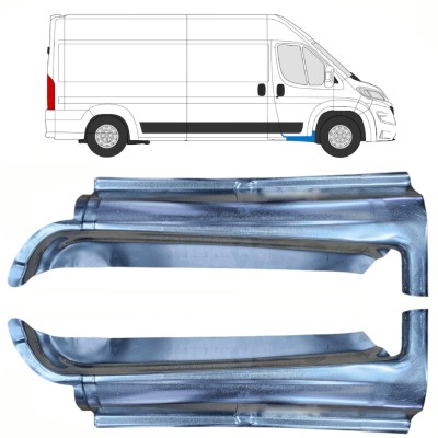 Opravný plech prahu předních dveří na Opel Movano 2021-2026 / Levá+Pravá / Sada 16416