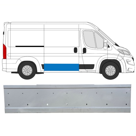 Opravný plech posuvných dveří na Opel Movano 2021-2026 / Pravá 16460