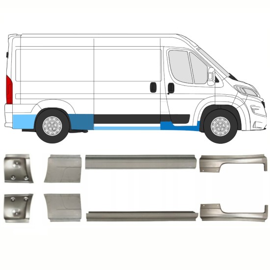 Opravný plech sada na Opel Movano 2021-2026 / Levá+Pravá 16426