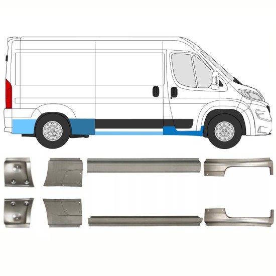 Opravný plech sada na Opel Movano 2021-2026 / Levá+Pravá 16425