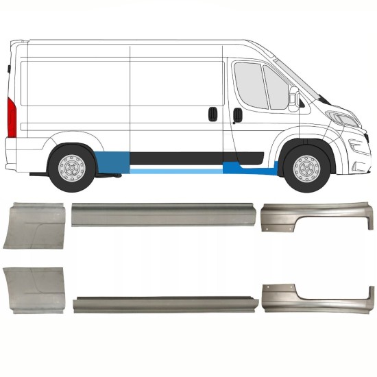 Opravný plech sada na Opel Movano 2021-2026 / Levá+Pravá 16427