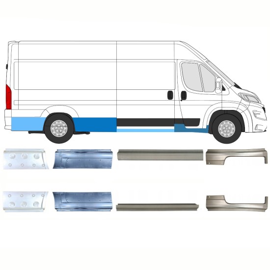 Opravný plech sada na Opel Movano 2021-2026 / Levá+Pravá 16465