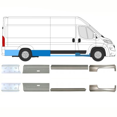 Opravný plech sada na Opel Movano 2021-2026 / Levá+Pravá 16470