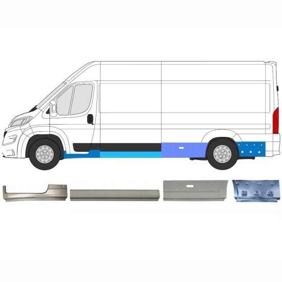 Opravný plech sada na Opel Movano 2021-2026 / Levá 16797