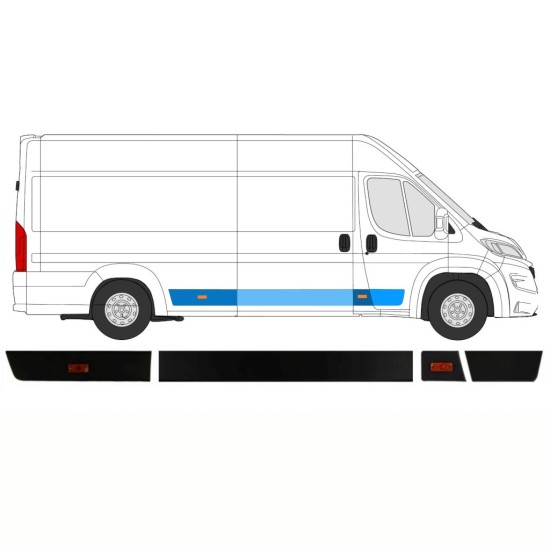 Sada lišt na Opel Movano 2021-2026 / Pravá / 14422