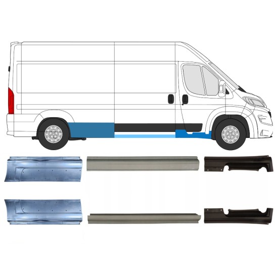 Opravný plech sada na Opel Movano 2021-2026 / Levá+Pravá 16464