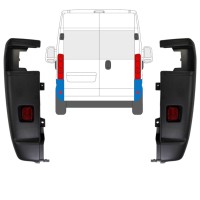 Roh zadního nárazníku 270 stupňů na Opel Movano 2021-2026 / Levá+Pravá / Sada 15797