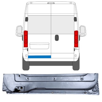 Opravný plech zadních dveří na Opel Movano 2021-2026 / Levá 16505