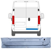 Opravný plech zadních dveří na Opel Movano 2021-2026 / Pravá 16504