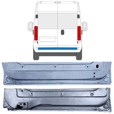 Opravný plech zadních dveří na Opel Movano 2021-2026 / Levá+Pravá 16506