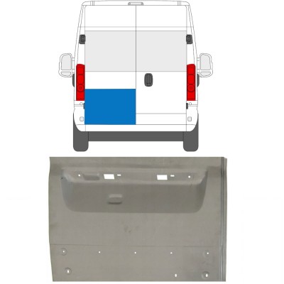 Opravný plech zadních dveří na Opel Movano 2021-2026 / Levá 16503