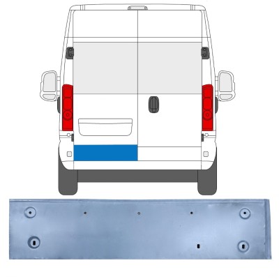 Opravný plech zadních dveří na Opel Movano 2021-2026 / Levá 16513