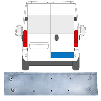 Opravný plech zadních dveří na Opel Movano 2021-2026 / Pravá 16512