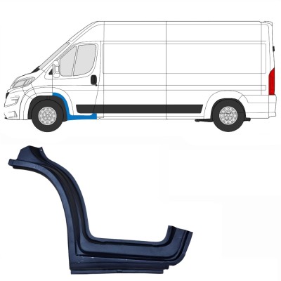 Opravný plech prahu předních dveří na Opel Movano 2021-2026 / Levá 16413