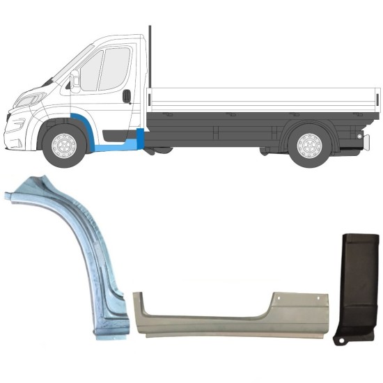 Opravný plech sada na Opel Movano 2021-2026 / Levá 17007