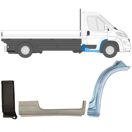 Opravný plech sada na Opel Movano 2021-2026 / Pravá 17006