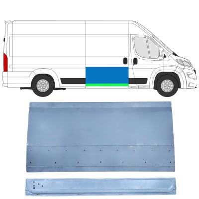 Opravný plech posuvných dveří vnitřní + vnější na Opel Movano 2021-2026 / Pravá 16402