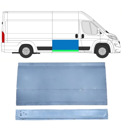 Opravný plech posuvných dveří vnitřní + vnější na Opel Movano 2021-2026 / Pravá 16403