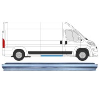 Opravný plech prahu posuvných dveří na Opel Movano 2021-2026 / Levá = Pravá (symetrická) 16462