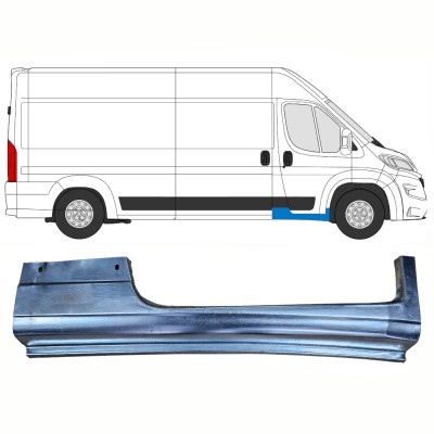 Opravný plech prahu předních dveří na Opel Movano 2021-2026 / Pravá 16419