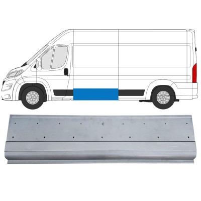 Opravný plech boční stěny s otvory na lištu na Opel Movano 2021-2026 / Levá 16539