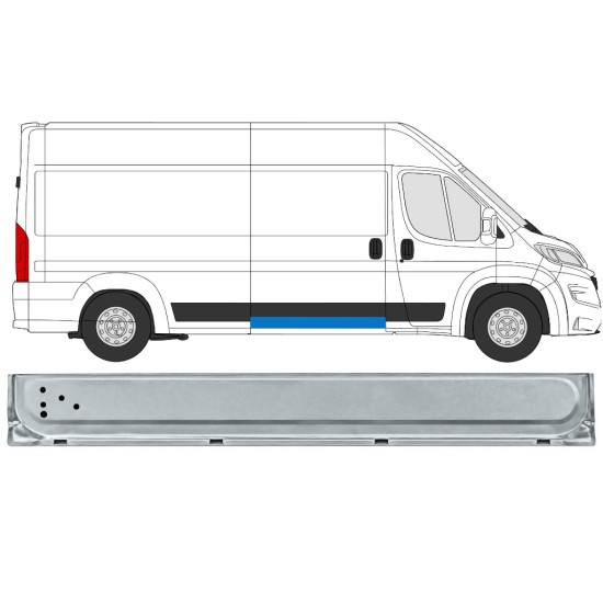Opravný plech posuvných dveří vnitřní na Opel Movano 2021-2026 / Pravá 17045