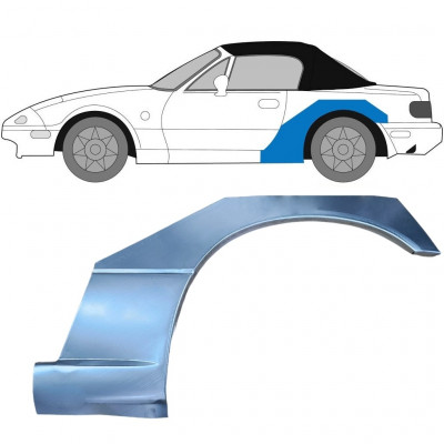 Lem zadního blatníku na Mazda MX-5 1989-1998 / Levá 6695