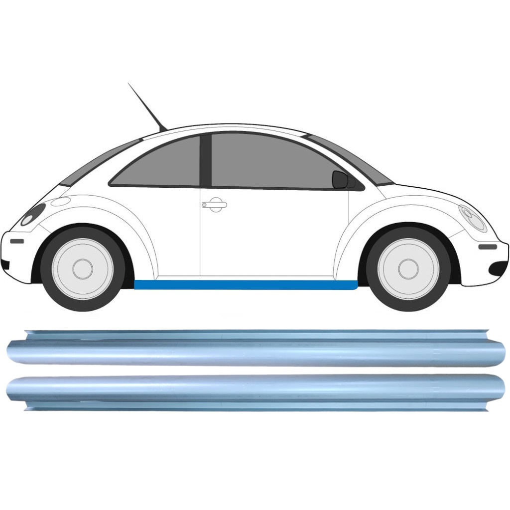 Opravný Plech Prahu Na Volkswagen New Beetle 1998-2005 / Levá+Pravá / Sada 9181