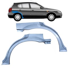 Lem zadního blatníku na Nissan Almera N16 1999-2007 / Levá+Pravá / Sada 9630