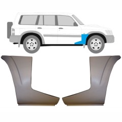 Opravný plech předního blatníku spodní část na Nissan Patrol Y61 GY61 1997-2009 / Levá+Pravá / Sada 9625