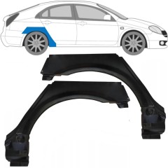 Lem zadního blatníku na Nissan Primera P12 2001-2007 / Levá+Pravá / Sada 9637