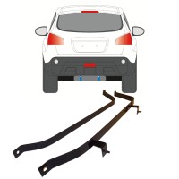 Objímky palivové nádrže na Nissan Qashqai 2007-2013 16014