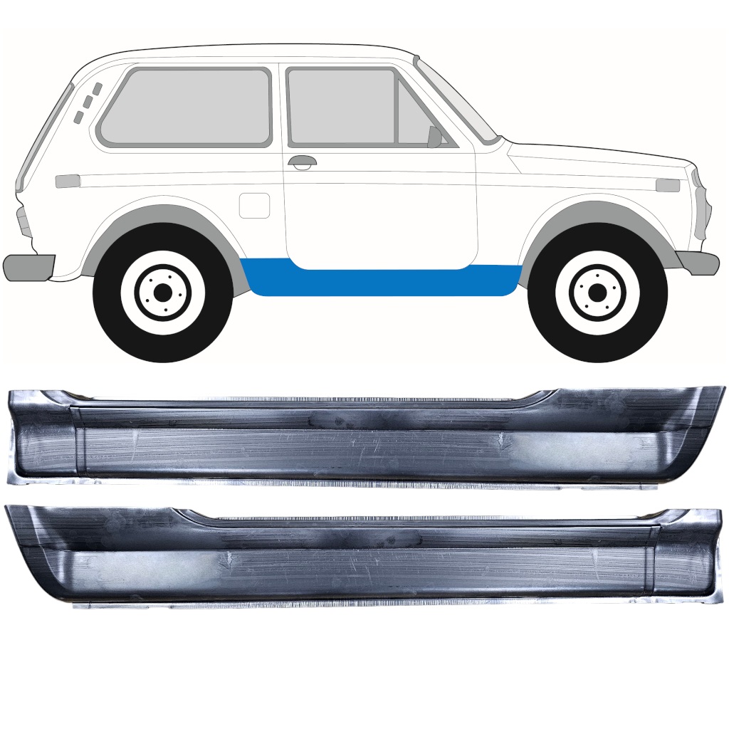 Opravný Plech Prahu Na Lada Niva 1976- / Sada 12041
