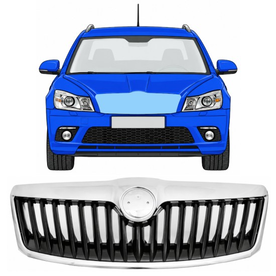Mřížka na Skoda Octavia II 2008-2013 RS 17230