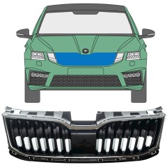 Mřížka na Skoda Octavia III 2017-2020 / Sada 7548