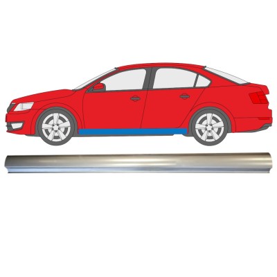 Opravný plech spodní části prahu na Skoda Octavia III 2013-2020 / Levá 14826