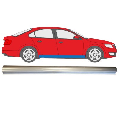 Opravný plech spodní části prahu na Skoda Octavia III 2013-2020 / Pravá 14825