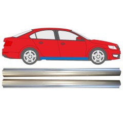 Opravný plech spodní části prahu na Skoda Octavia III 2013-2020 / Levá+Pravá / Sada 14827