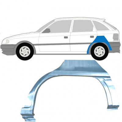 Lem zadního blatníku na Opel Astra 1991-2002 / Levá / HATCHBACK 7258