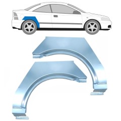 Lem zadního blatníku na Opel Astra G 1998-2009 / Levá+Pravá / COUPE 15961