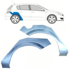 Lem zadního blatníku na Opel Astra H 2003-2014 / Levá+Pravá / Sada 10661