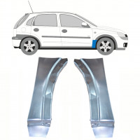 Opravný plech předního blatníku na Opel Corsa C 2000-2010 / Levá+Pravá / Sada 10180