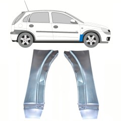Opravný plech předního blatníku na Opel Corsa C 2000-2010 / Levá+Pravá / Sada 10180