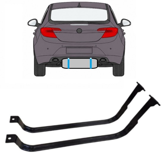 Objímky palivové nádrže na Opel Insignia 2008-2017 15991